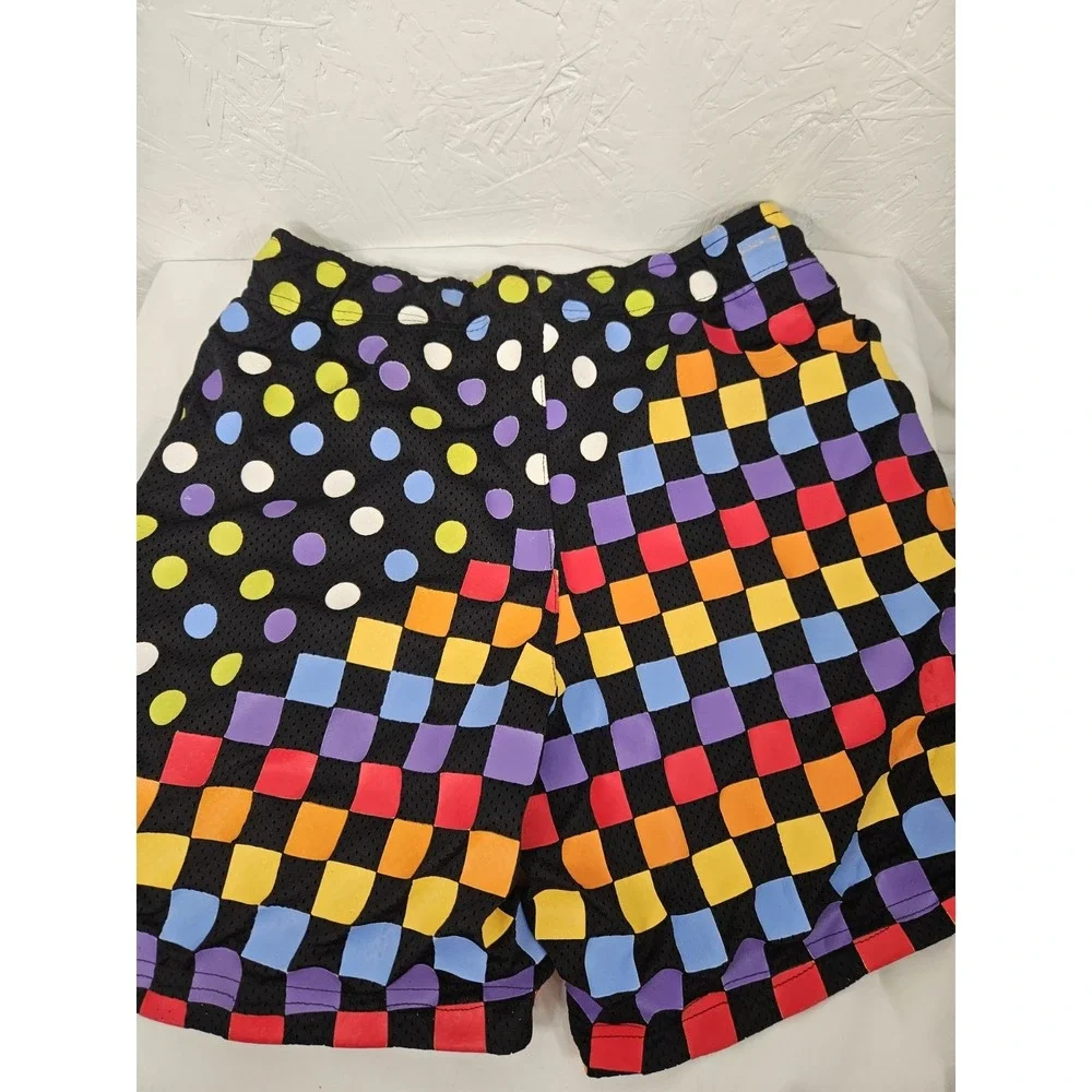 Nike Air Jordan Retro AOP Basketball Shorts Small Black MultiColor Check